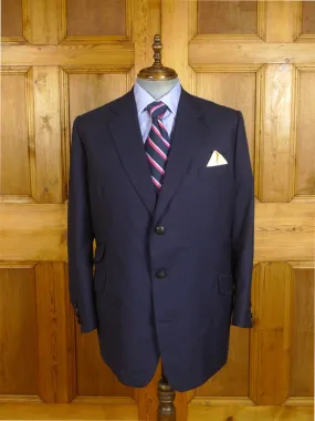 24/0934 immaculate 2019 kent haste lachter savile row bespoke navy blue worsted 7 mohair blazer w/ services buttons 49 regular 24/0934 immaculate 2019 kent haste lachter savile row bespoke navy blue worsted 7 mohair blazer w/ services buttons 49 regular