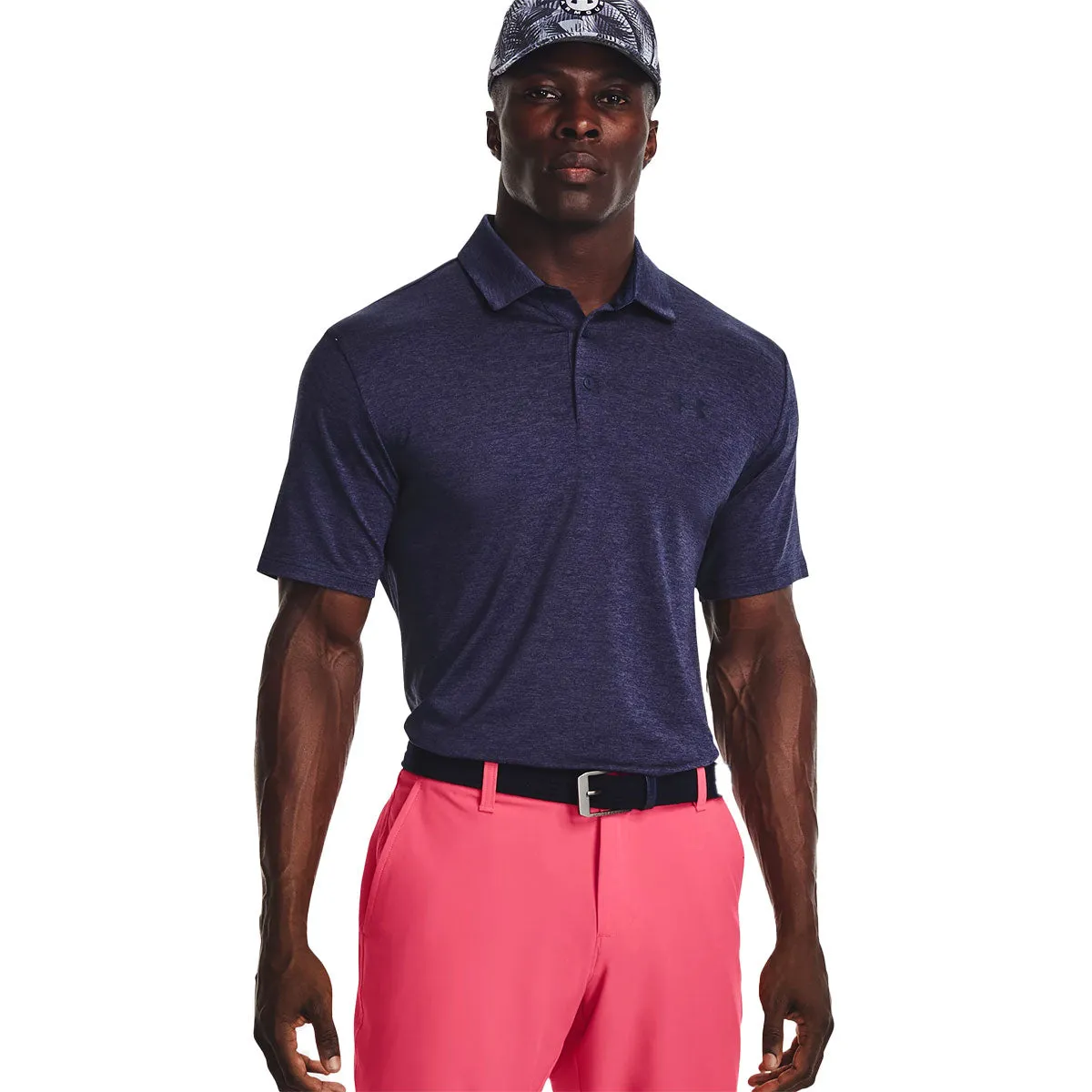 48-Hour Under Armour Men's Midnight Navy Light Heather Playoff 3.0 Polo