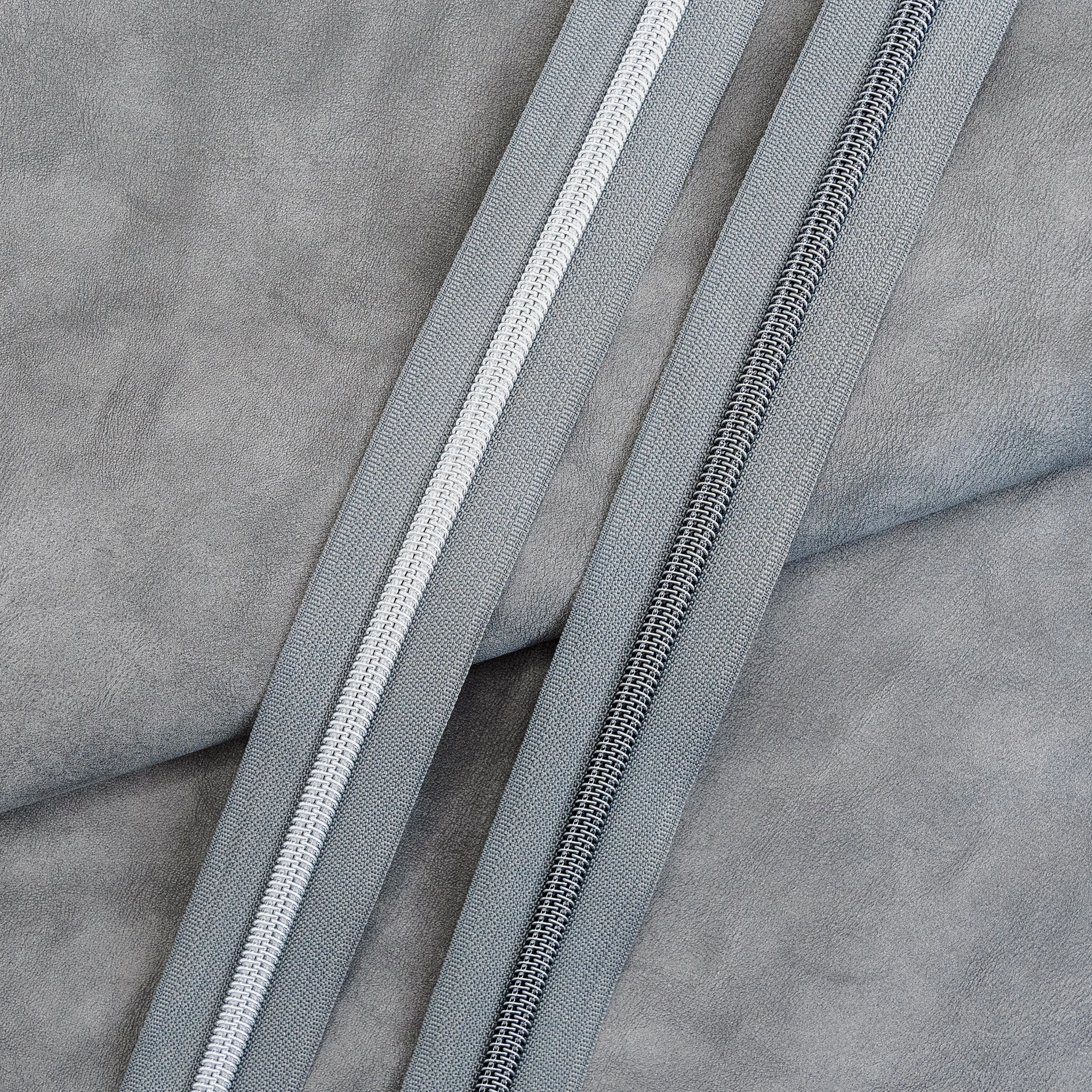 #5 Nylon Zipper Tape - Gray