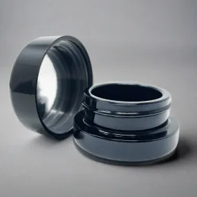 7ml UV Resistant Heavy Bottom Jar with Child Resistant Black Lids