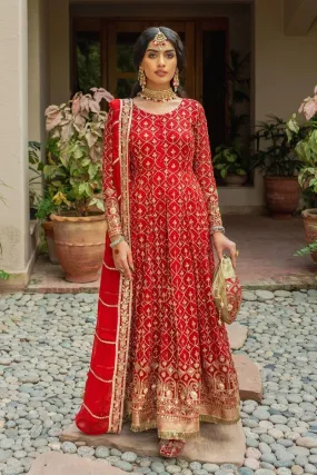 Allure by Ih - AMAL - Chiffon - Red - 4 Piece