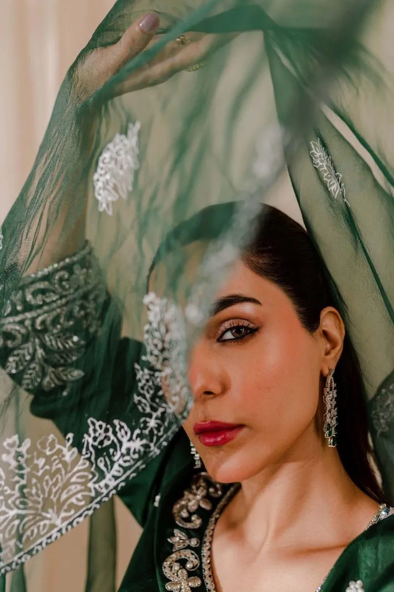Allure by Ih - CAMELIA - Katan Silk - Emerald - 3 Piece