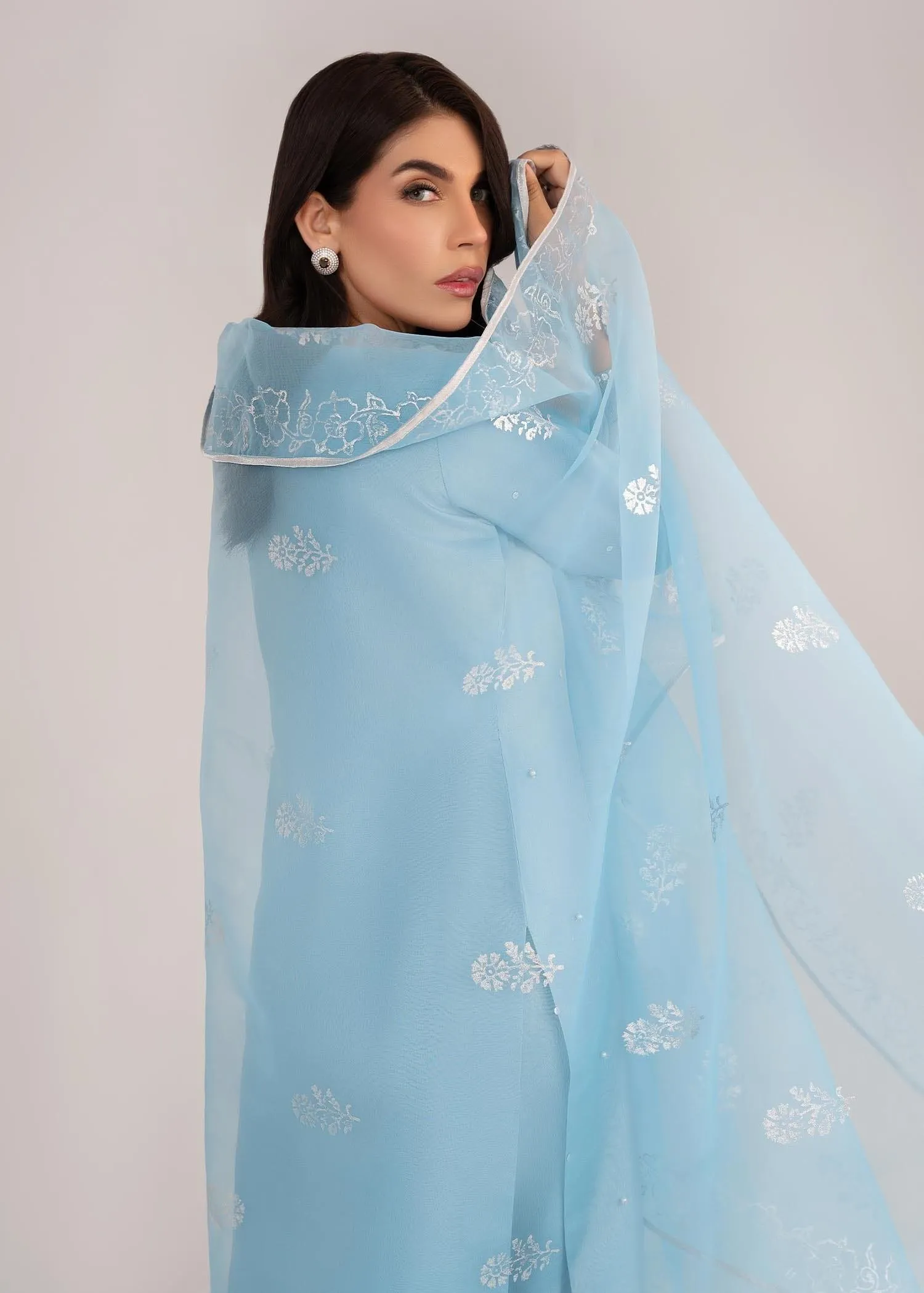 Allure by Ih - DAWN - Silk - Powder Blue - 3 Piece