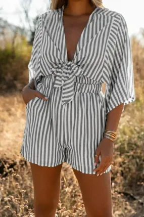 Amaryllis - 3/4 Wide Kimono Sleeves Romper