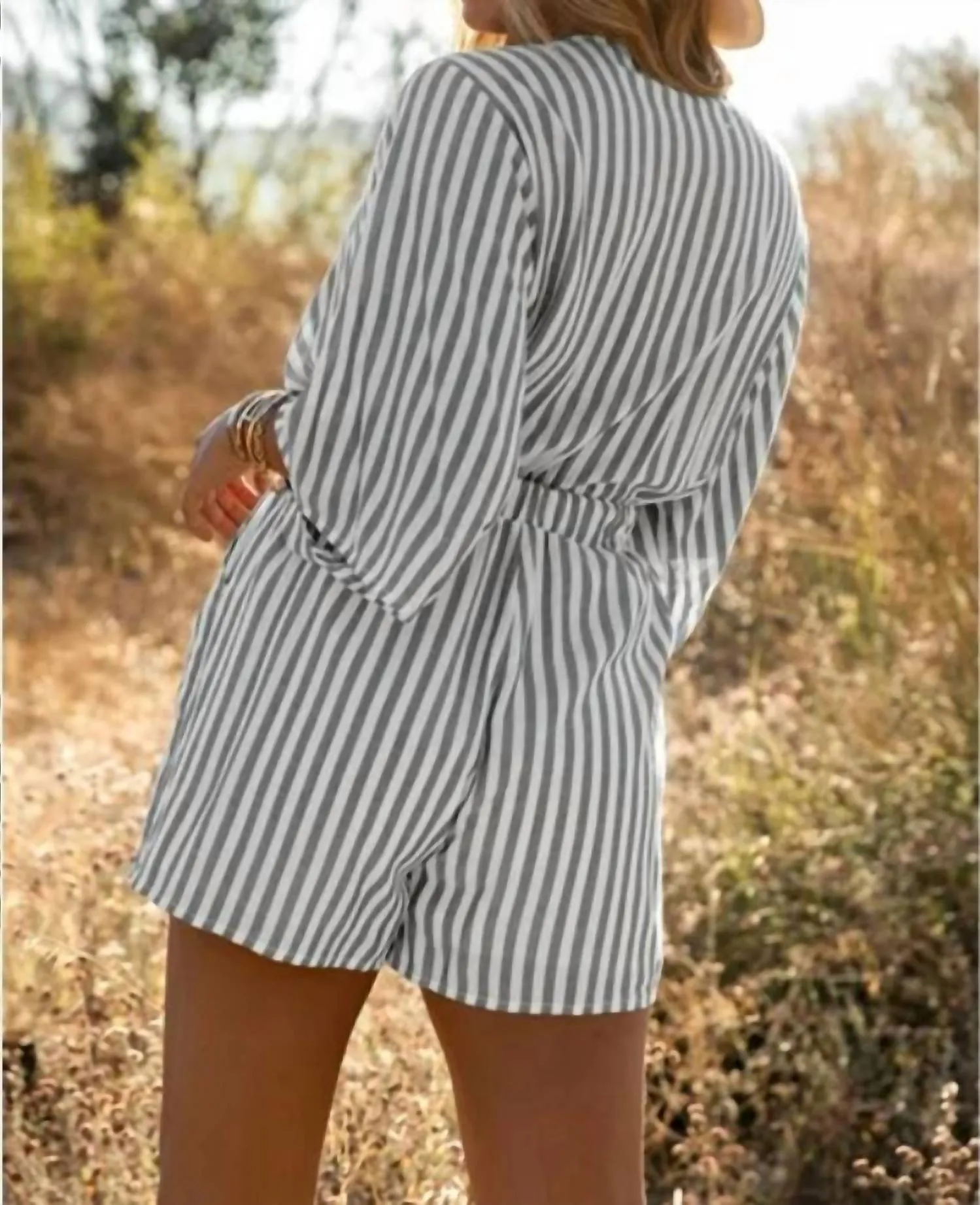 Amaryllis - 3/4 Wide Kimono Sleeves Romper