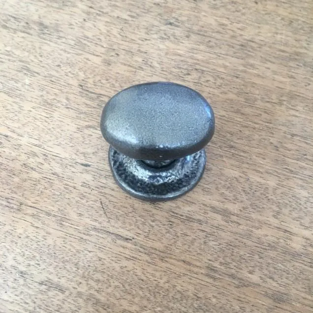 Antique Black Iron Cabinet Cupboard Knob To Bolt · Kirkpatrick 1195B ·