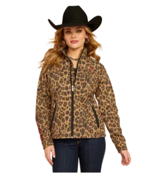 Ariat Ladies Lila Leopard Team Softshell Print Jacket-10053013