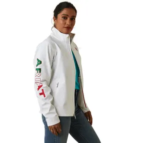 Ariat Women's Classic Team White Softshell Mexico Jacket 10043548