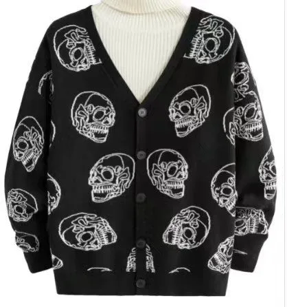 Autumn And Winter Sweater Coat Jacquard Halloween Knitted Cardigan *6 styles