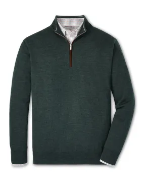 AUTUMN CREST SUEDE TRIM 1/4 ZIP SWEATER - LACINATO