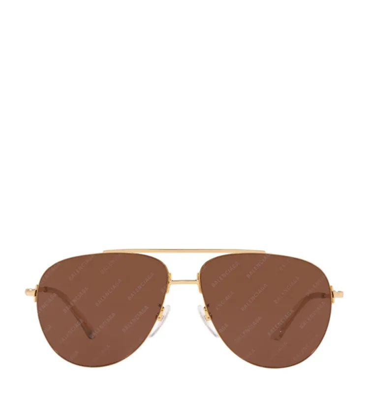 Balenciaga Eyewear Invisible XXL pilot-frame sunglasses