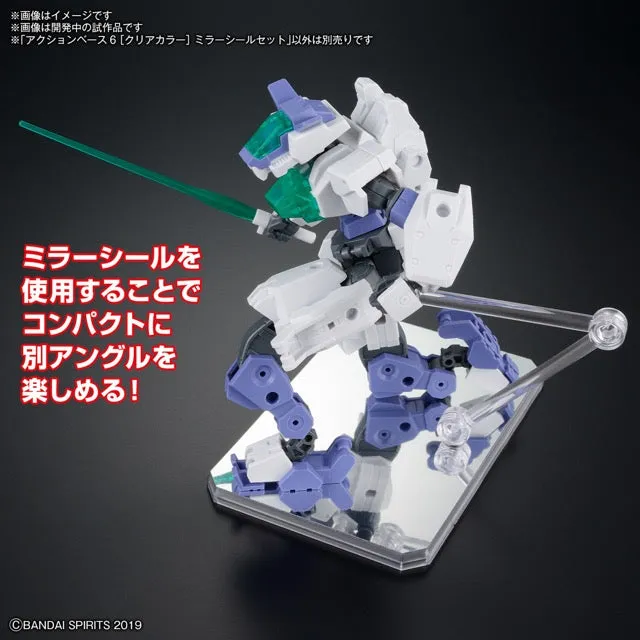 Bandai Action Base 6 (Clear Color) Mirror Sticker Set