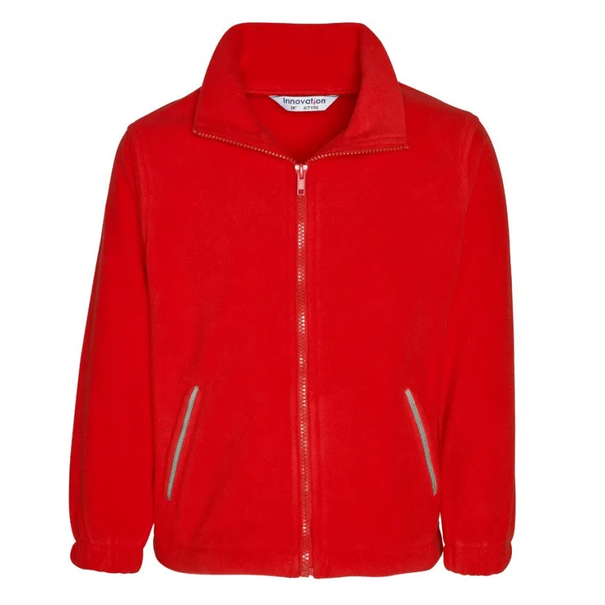 Barons Court Primary Red Fleece Jacket with School Logo