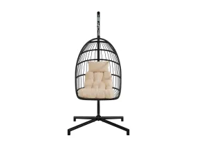 Beige Hanging Egg Chair