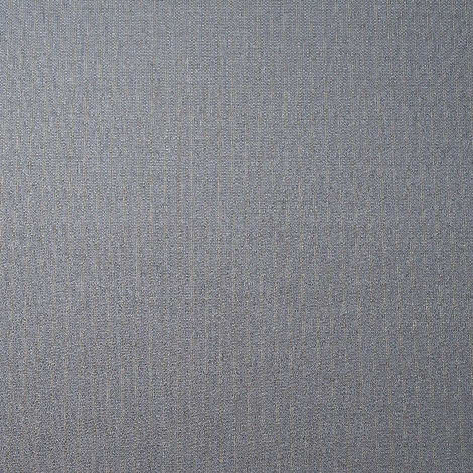 Beige Pinstripe Grey Superfine Pure Wool Suiting