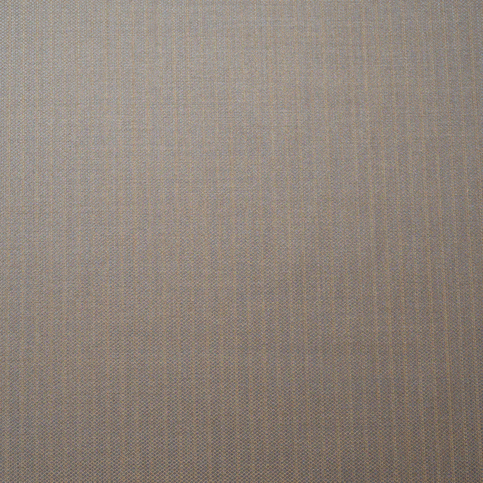 Beige Pinstripe Putty Superfine Pure Wool Suiting