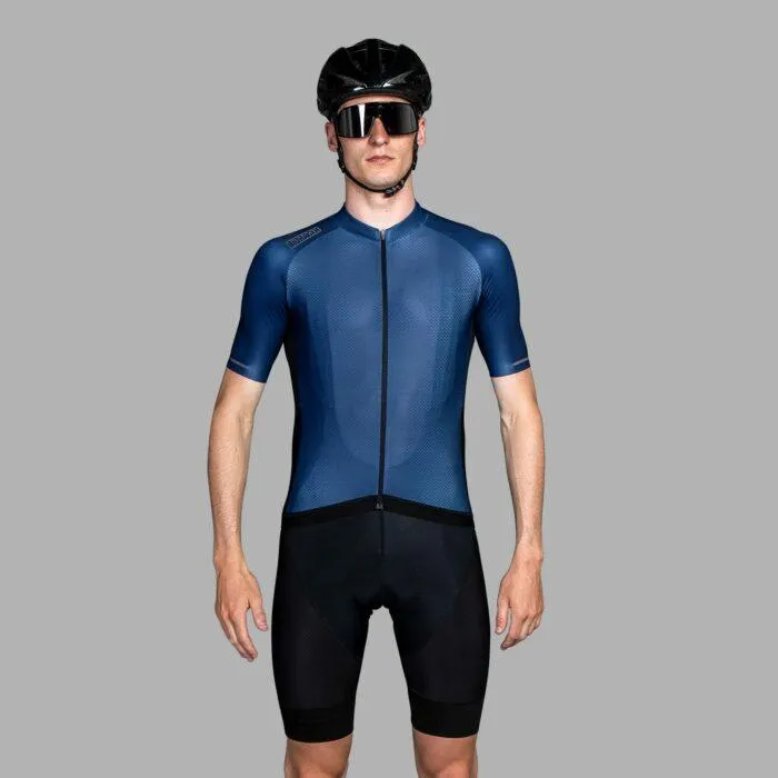 Bioracer Sprinter Coldblack Mens Cycling Jersey (Light Navy)