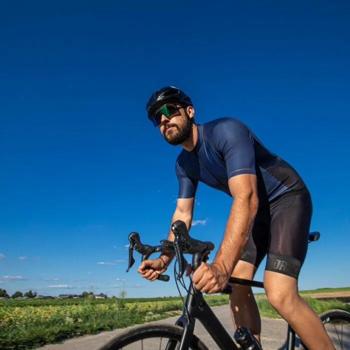 Bioracer Sprinter Coldblack Mens Cycling Jersey (Light Navy)