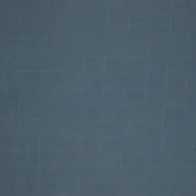 Blue Medium Glen Check SCABAL Super 130's Wool Fabric