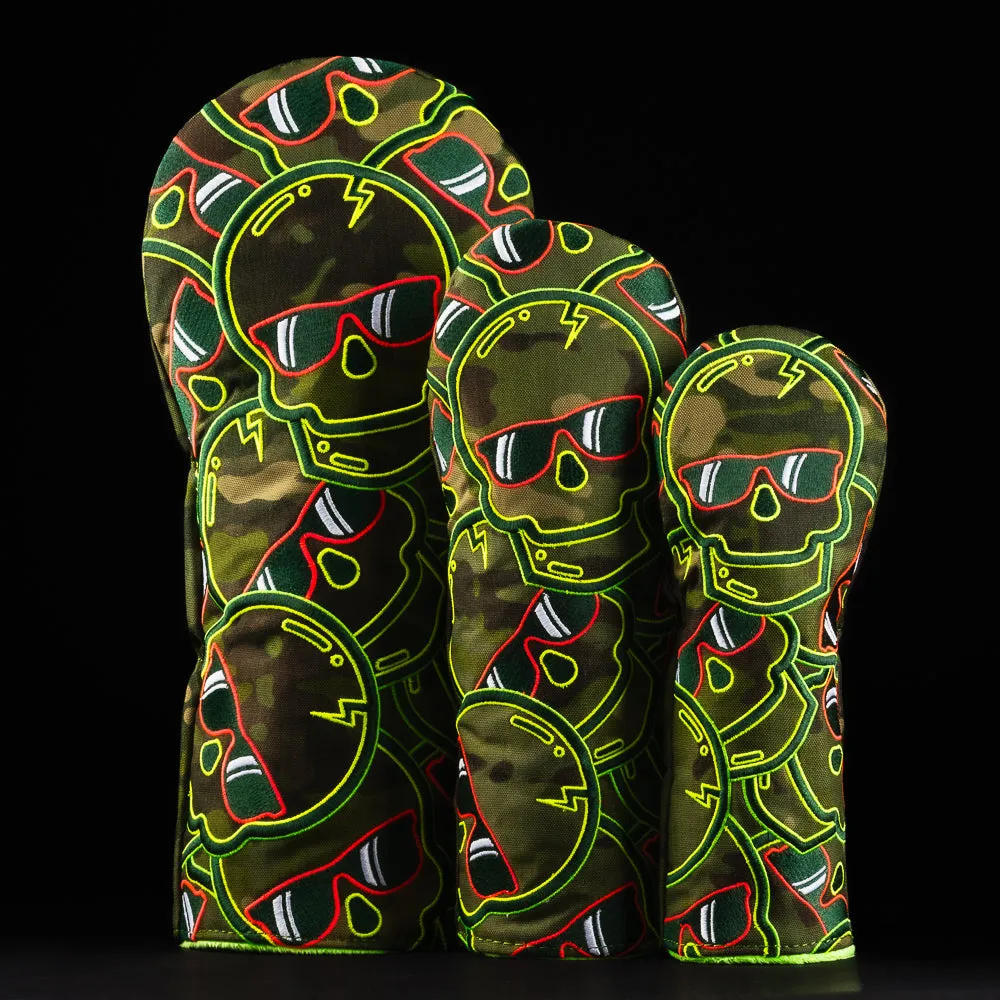 Camo Stacked Skulls 2.0 Wood Cover Set