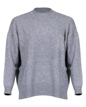 Cashmere Blend Sweater Pocket Detail