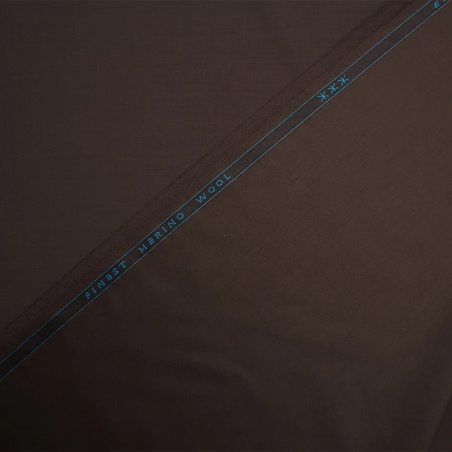 Dark Brown Dormeuil Merino Wool