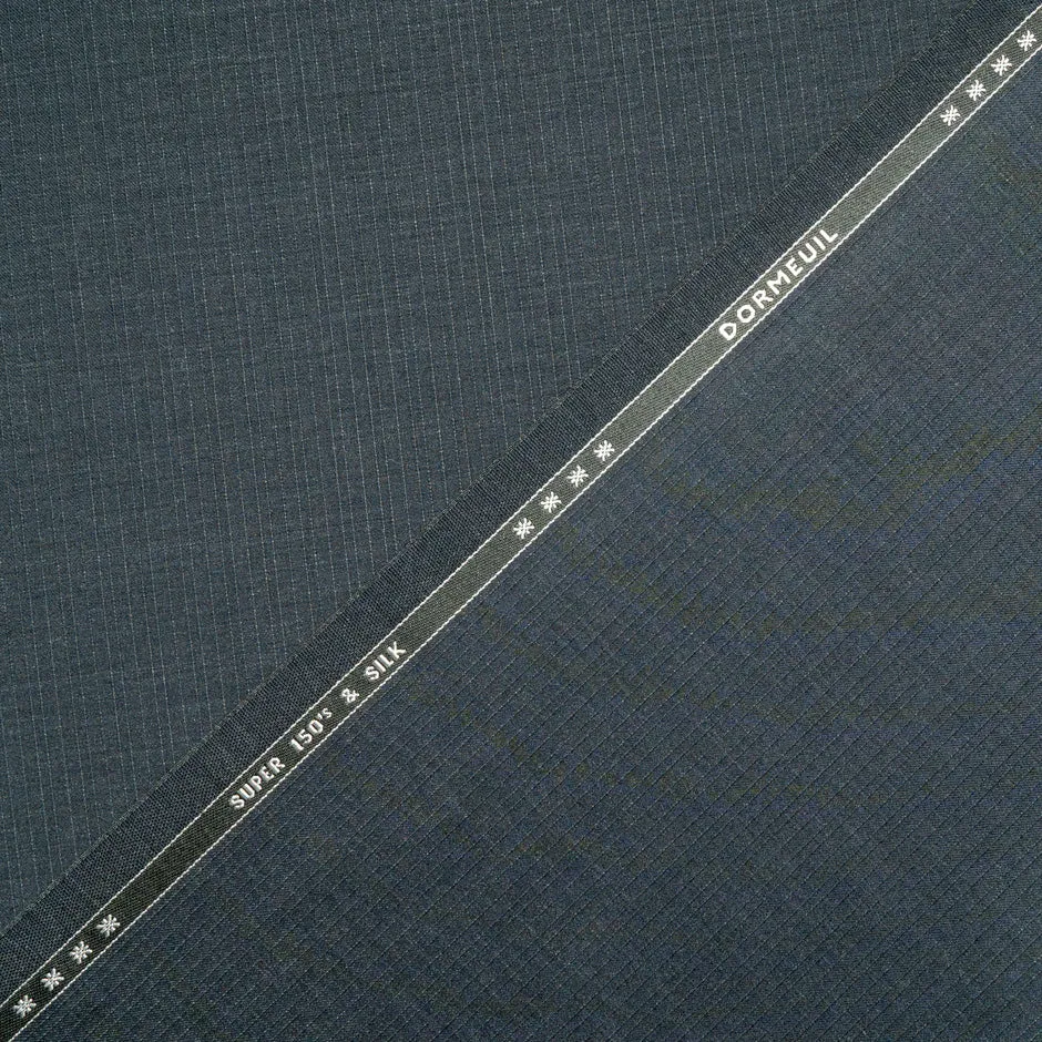 Dark Grey Super 150s Wool & Silk Blend