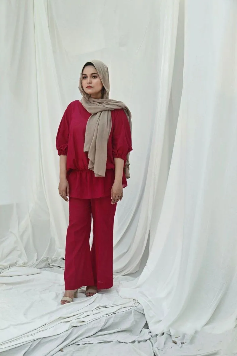 Deepak & Fahad - BAL-W003 - Raspberry Pink - 2 Piece