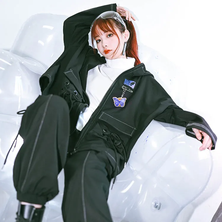 Gothic Black Oversize Coat