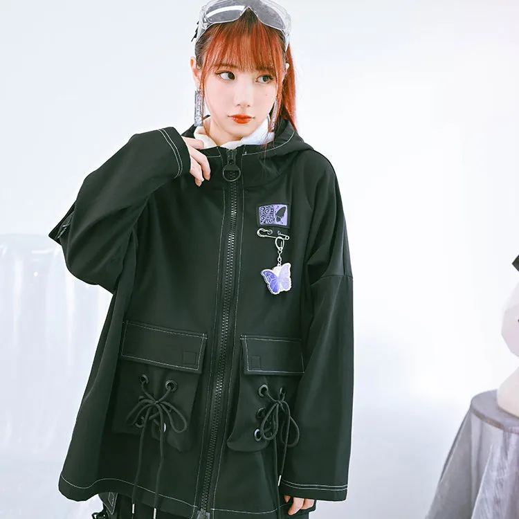 Gothic Black Oversize Coat