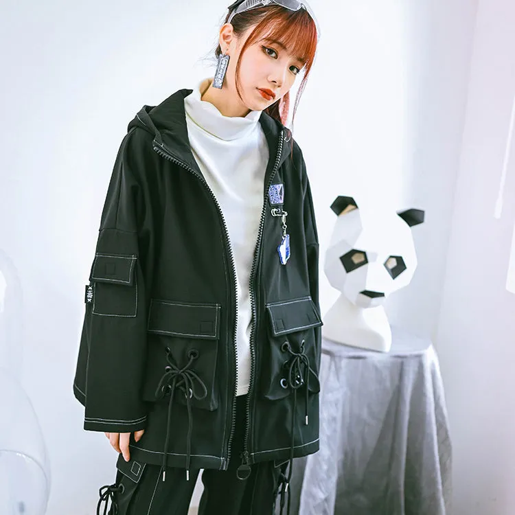 Gothic Black Oversize Coat