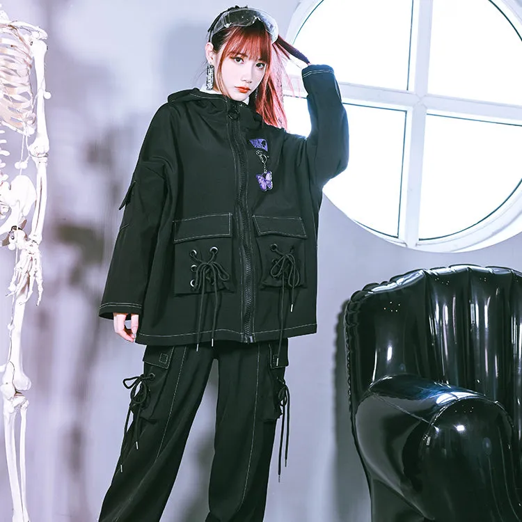 Gothic Black Oversize Coat