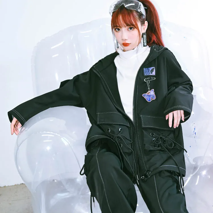 Gothic Black Oversize Coat