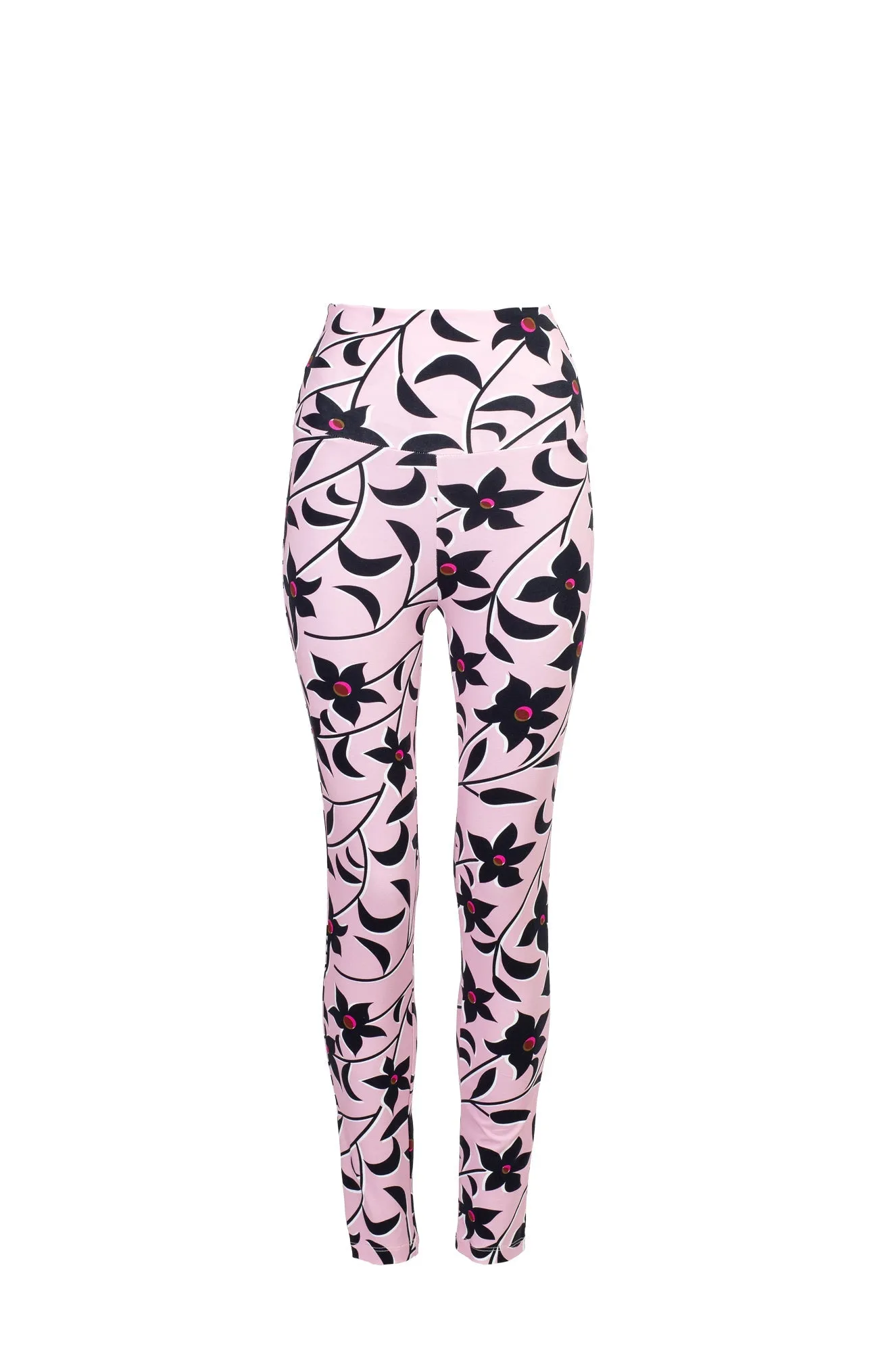 Jasna Jersey Leggings Pastel Flowers