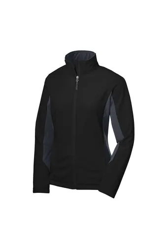 LADIES CORE COLORBLOCK SOFTSHELL JACKET