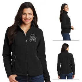 Ladies Microfleece Skull & Crossbones Jacket