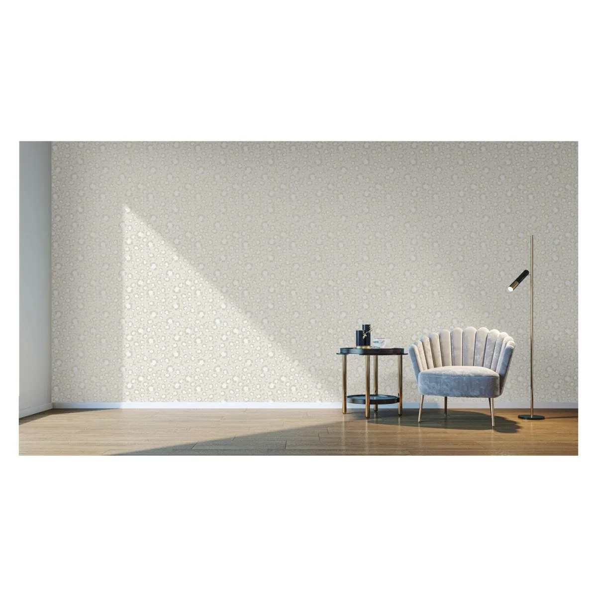Leopard Spots Sand - Wall Covering - Peel and Stick Wallmark Canvas