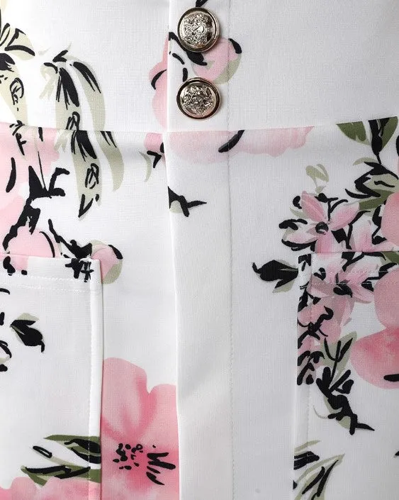 Livina - Stijlvolle bloemenblazer met puffmouwen