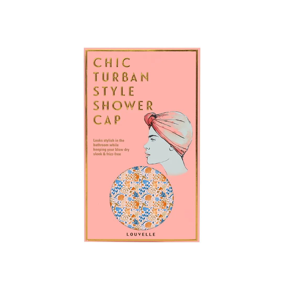 Louvelle Dahlia Shower Cap In Yacht Vibes