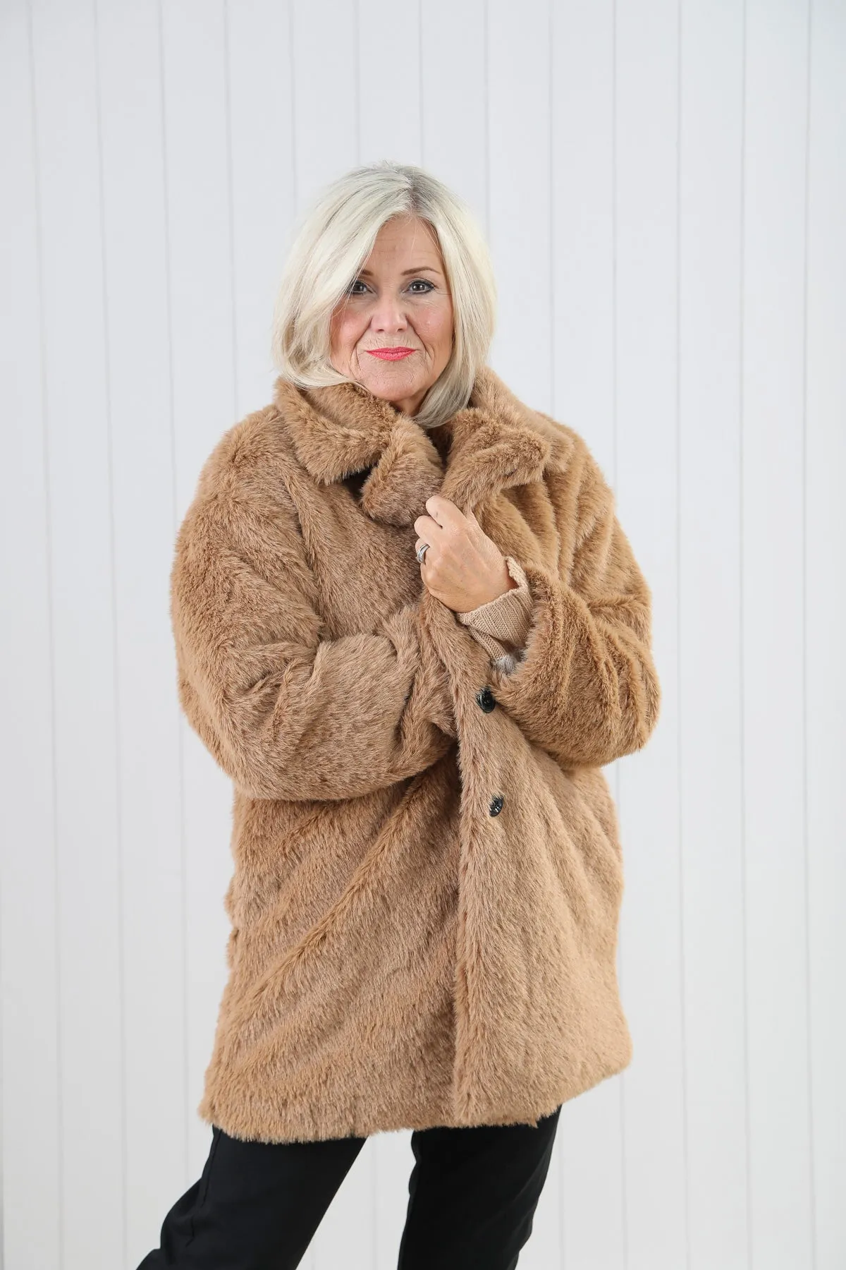 Luxurious Faux Fur Coat