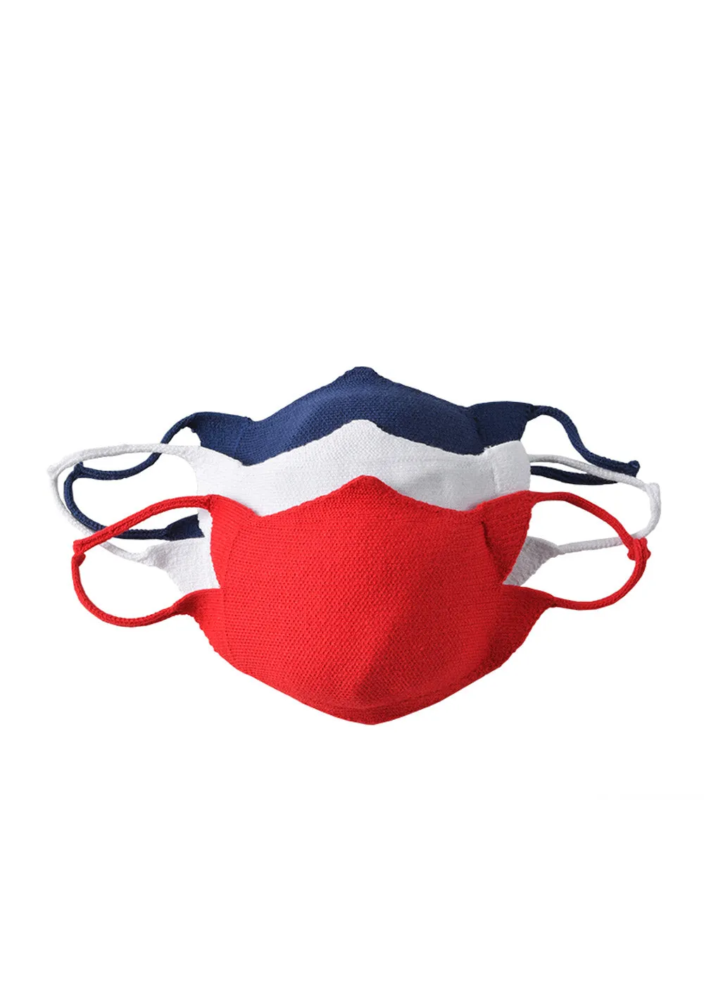 MASQUE TRICOT - Cotton Knit Face Mask (WHITE)