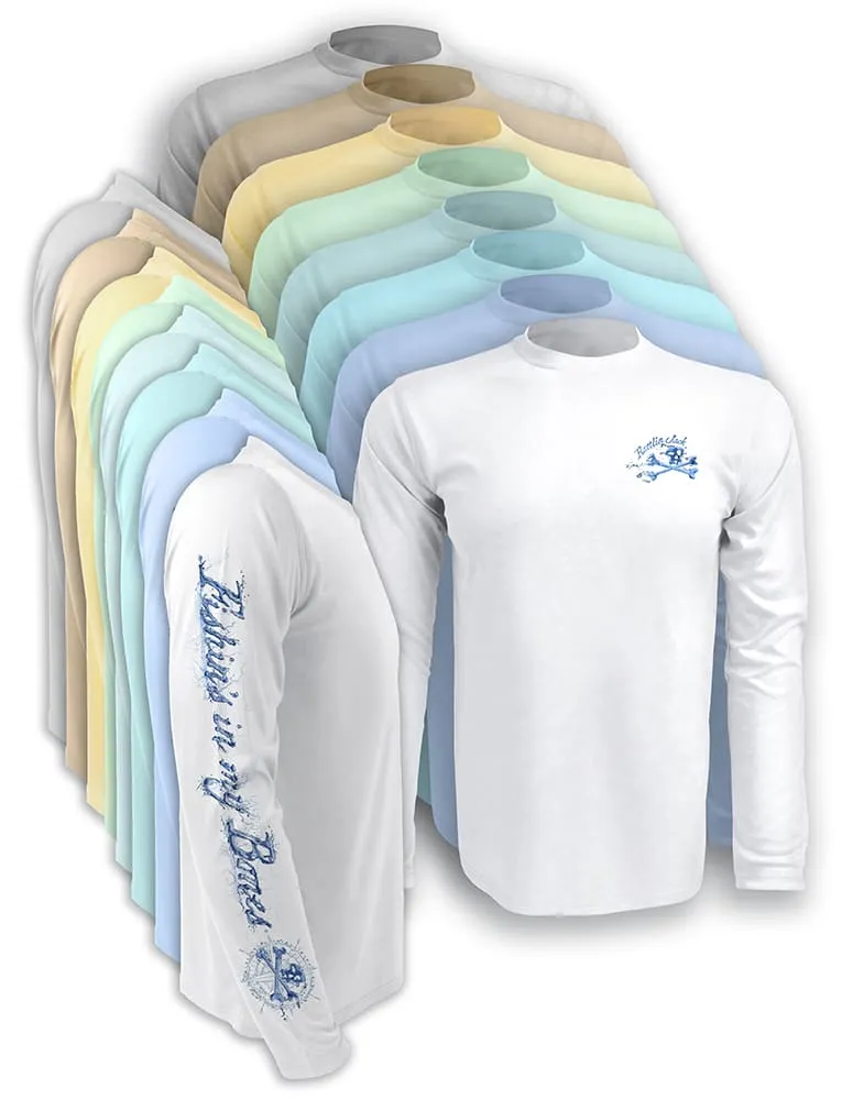 Men's Inshore Slam UV Fishing Shirt by Rattlin Jack | Long Sleeve | UPF 50 Sun Protection | Performance Polyester Rash Guard |