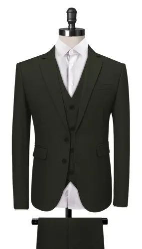 Olive Green 3-Piece Suit