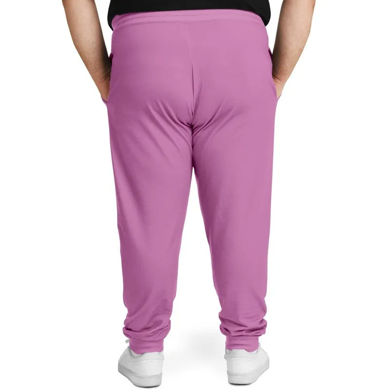 Pastel Magenta Purple Joggers | Unisex | with PLUS sizes | Bright Pastel Magenta Purple | C15M60Y0K0