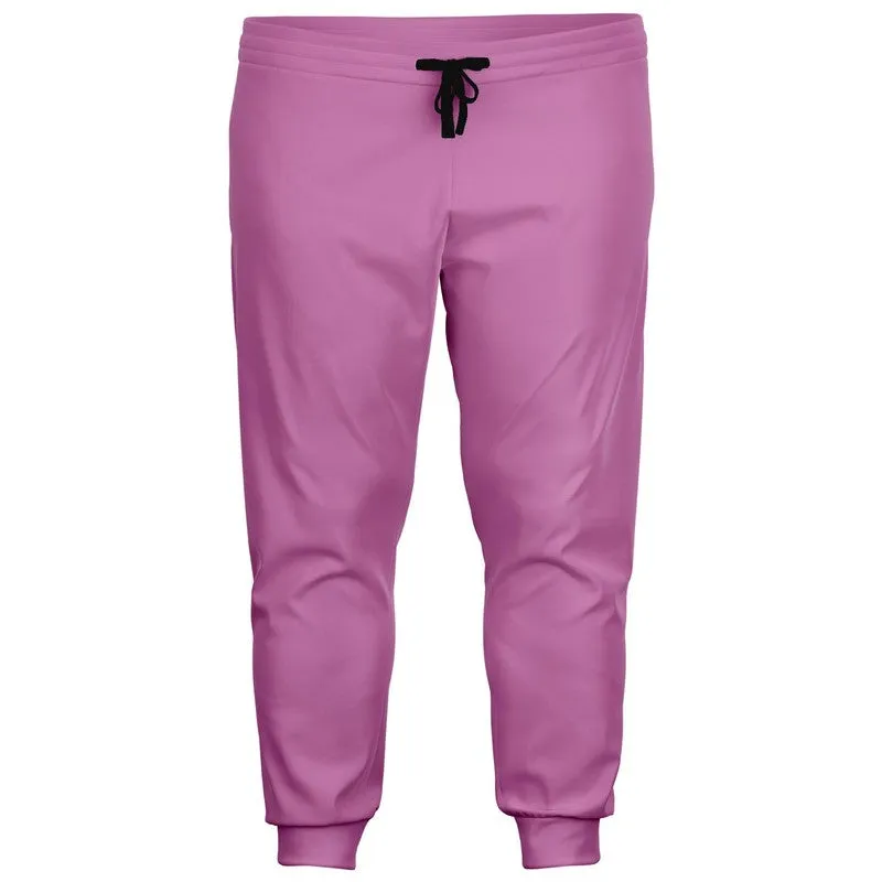 Pastel Magenta Purple Joggers | Unisex | with PLUS sizes | Bright Pastel Magenta Purple | C15M60Y0K0
