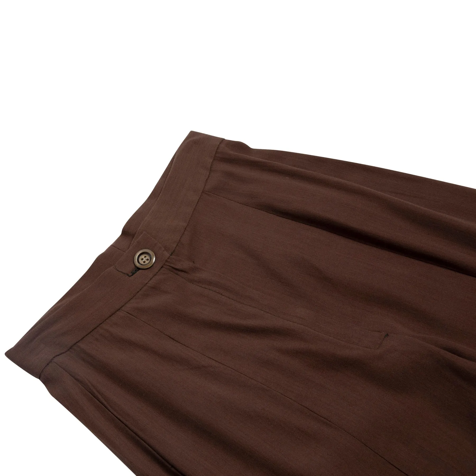 Plain Weave Bell Bottom Slacks