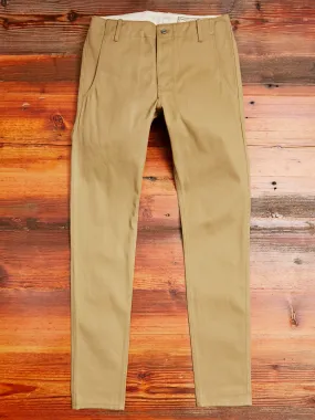 "Infantry Pant" in Khaki Selvedge Twill "Infantry Pant" in Khaki Selvedge Twill