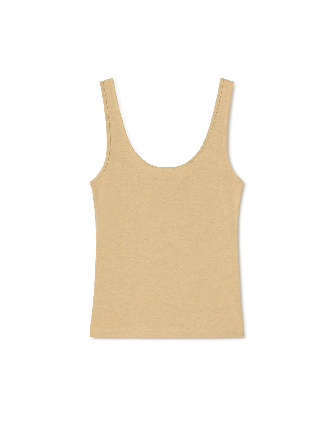 Recycled Rib Tank - Yellow Pastel