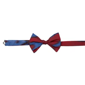 Rowan Silk Ikat Bow Tie - Red, Blue