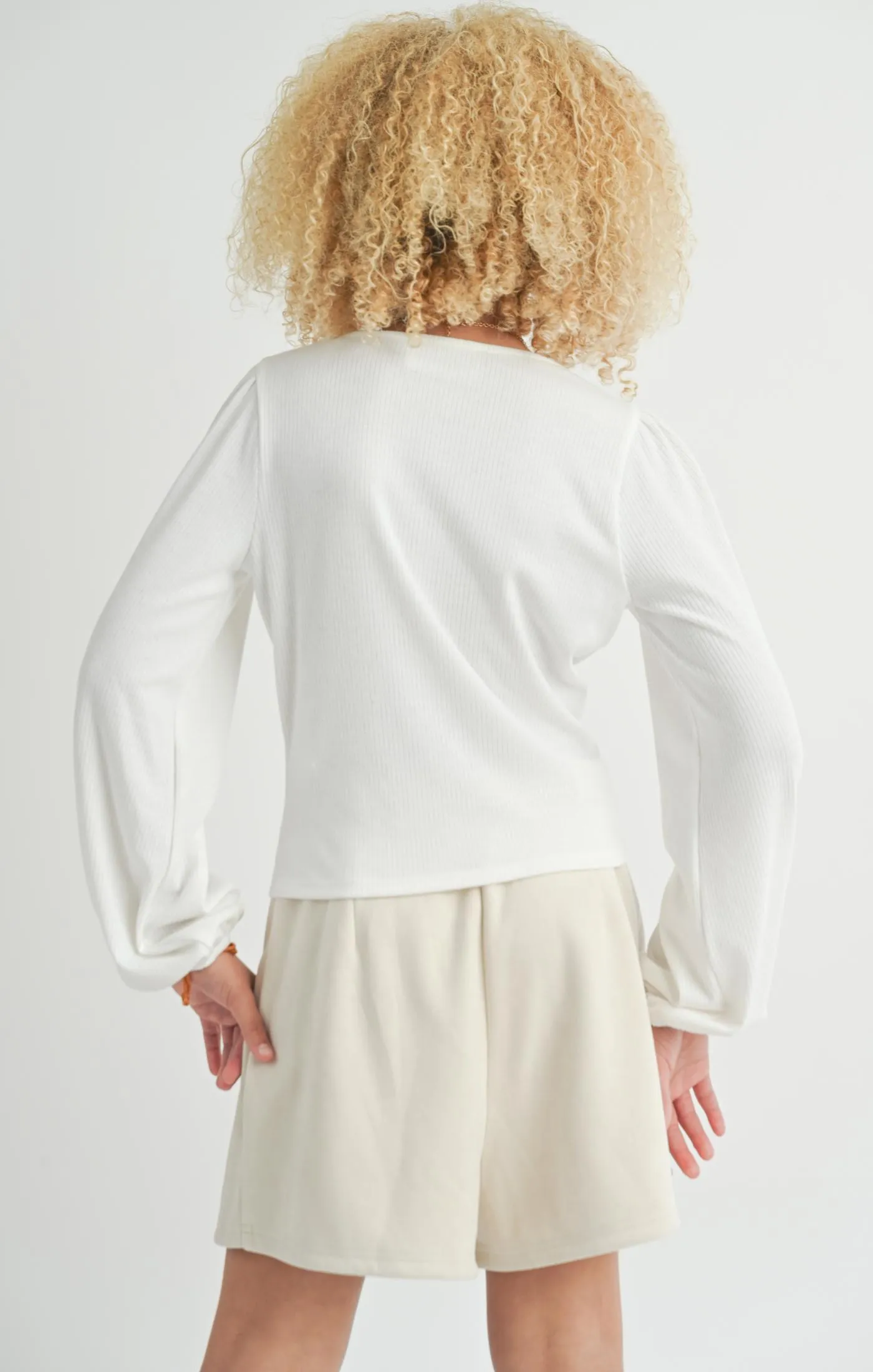 SAD Tween Cream Tuscany Faux Suede Skort